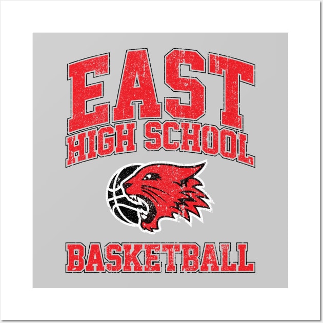 East High School Basketball (Variant) Wall Art by huckblade